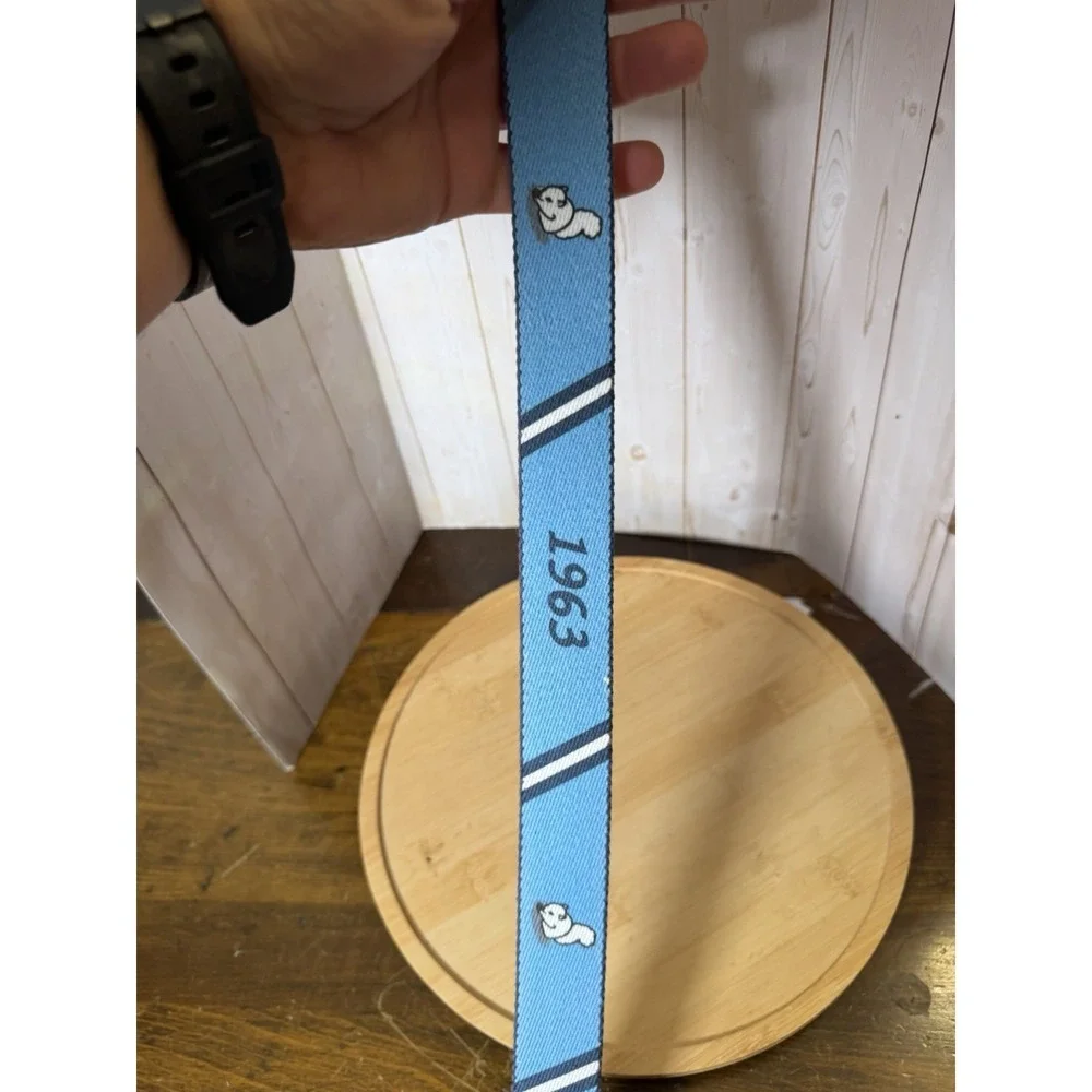 Doc Murphy 2 in 1 Belt Mens XL American Flag Light Blue Stripe Canvas Golf 39-46